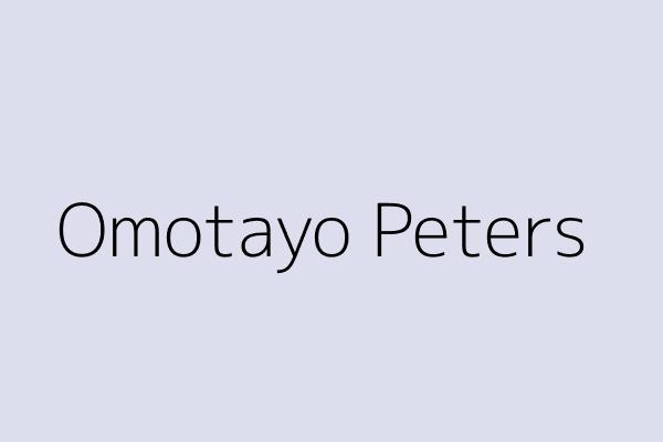 Omotayo Peters